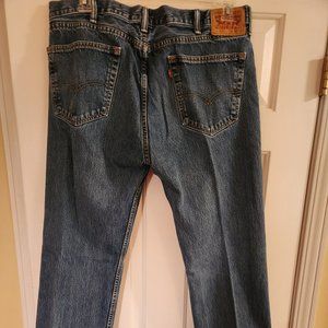 Levi’s Men's 505 Blue Denim Straight Leg Pants (#2)
